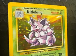 Nidoking Base Set 11/102 Holo Rare Pokemon TCG 1999 WOTC - Image 2
