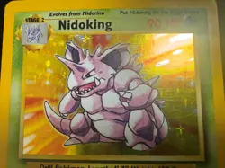 Nidoking Base Set 11/102 Holo Rare Pokemon TCG 1999 WOTC - Image 3