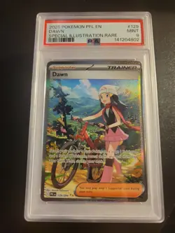 2025 Pokemon Phantasmal Flame #129 Dawn Special A Illustration Rare PSA 9 - Image 1