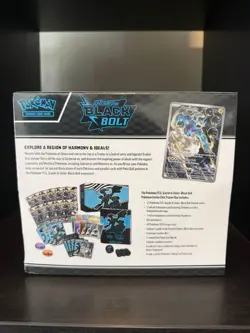 Pokemon TCG Black Bolt Pokemon Center Elite Trainer Box PC ETB SEALED Small Rip - Image 3