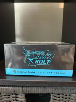 Pokemon TCG Black Bolt Pokemon Center Elite Trainer Box PC ETB SEALED Small Rip - Image 5