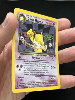 Pokemon Dark Hypno Holo Team Rocket 9/82- Vintage - Image 4