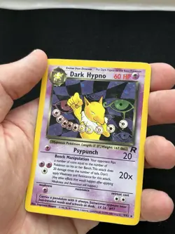 Pokemon Dark Hypno Holo Team Rocket 9/82- Vintage - Image 5