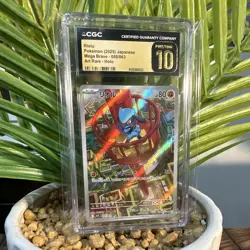 Pokemon Riolu CGC Pristine 10 Art Rare Holo Japanese M1l 068/063 2025 - Image 1