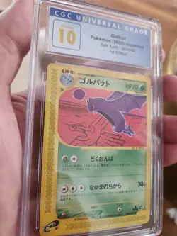 (POP 6) CGC 10 PRISTINE Golbat 003/088 Skyridge Pokemon Japanese Split Earth - Image 1