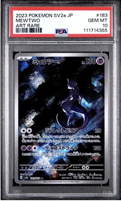 2023 Mewtwo 183/165 Art Rare Sv2a 151 Japanese PSA 10 - Image 1