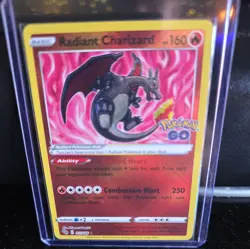 Pokemon Radiant Charizard 011/078 GO Radiant Rare Holo Basic HP 160 Negishi 2022 - Image 1