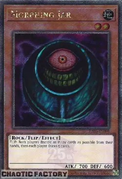 YUGIOH RA03-EN098 Morphing Jar Quarter Century Secret Rare 1st Edition NM - Image 1