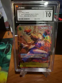 2025 ONE PIECE SABO PROMO ALT ART P-073 CGC 10 Gem Mint - Image 1