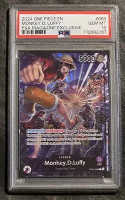 2024 One Piece Monkey D. Luffy Psa Magazine Exclusive Promo PSA 10 - Image 1