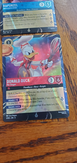 Disney Lorcana Magical Places Rapunzel & Donald Duck EPCOT Promo Card PLAYSETS - Image 2