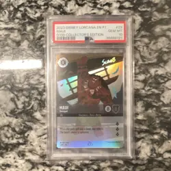 Disney Lorcana D100 Collector's Edition Promo #23 Maui - Demigod Foil PSA 10 EN - Image 1