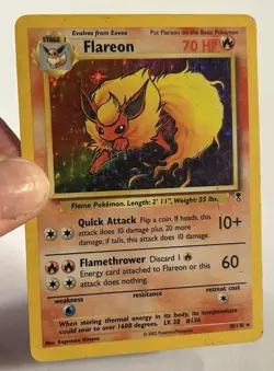 Flareon Legendary Collection 10/110 Holo Rare Pokemon Card HP - Image 4
