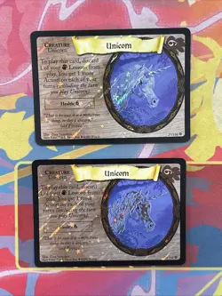 Harry Potter TCG Unicorn Holofoil 2x Lot Base Set Card #20/116 WOTC 2001 - Image 1