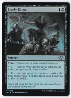 Lively Dirge Foil U Outlaws of Thunder Junction 93 NM - Image 1