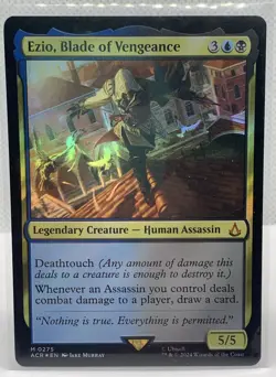 MTG FOIL Ezio, Blade of Vengeance - Assassin's Creed #275 NM - Image 1