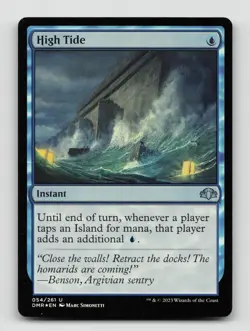 High Tide 54 Foil Uncommon Dominaria Remastered Magic: The Gathering LP - Image 1