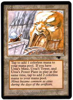 Magic the Gathering URZA'S MINE (Mouth) Antiquities #75 NM MTG - Image 1