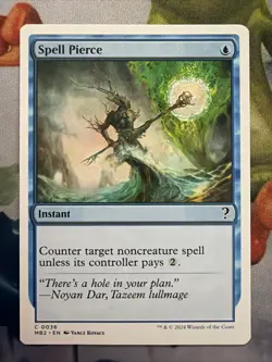 1x Spell Pierce- Mystery Booster 2 (White Border)- NM- Mtg Magic The Gathering - Image 1