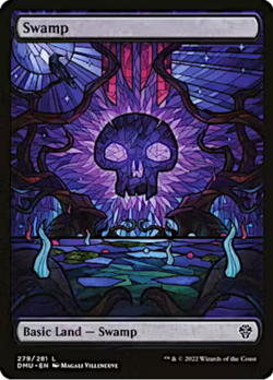 Swamp 279 Stained Glass Dominaria United MTG Basic Land - Image 1