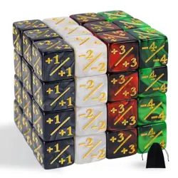 48 Pieces MTG Dice Counters Token Dice, Magic The Gathering Glitter Sparkle Dice - Image 1