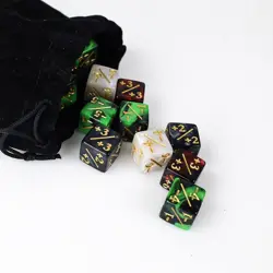 48 Pieces MTG Dice Counters Token Dice, Magic The Gathering Glitter Sparkle Dice - Image 5