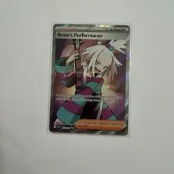 Pokemon TCG Roxie's Performance 112/086 Chaos Rising Full Art Holo NM - Image 1