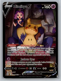 Mimikyu V TG16/TG30 Pokemon TCG Trainer Gallery Full Art Holo *LP* - Image 1