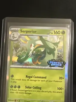Serperior Perfect Order Stamped Promo MEP 064 Black Star Promo NM Pokemon TCG - Image 3