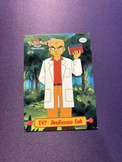 TV7 Professor Oak Topps 1999 TV Animation Series Pokemon - Image 1