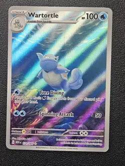 Pokemon TCG Wartortle 171/165 Illustration Rare, Scarlet & Violet 151 - Image 1