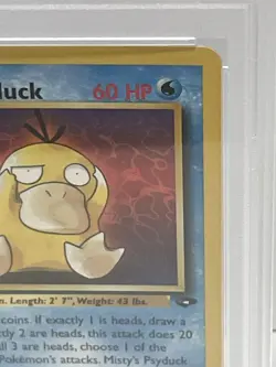 2000 Pokemon Misty's Psyduck 1st Edition 90/132 Gym Challenge Regular PSA 9 - Image 3