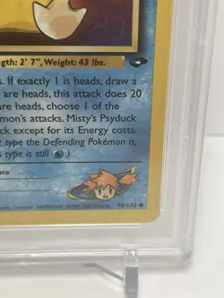 2000 Pokemon Misty's Psyduck 1st Edition 90/132 Gym Challenge Regular PSA 9 - Image 5