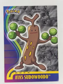 Sudowoodo #185 Pokemon 2001 Topps Johto - LP - Image 1