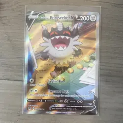 Galarian Perrserker V 184/196 Lost Origin Full Art Holo Ultra Rare - Image 1