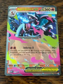 POKEMON TCG MEGA CHARIZARD X ex 029 BLACK STAR PROMO HOLO MEGA EVOLUTION - Image 1