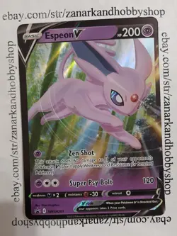 Pokemon Espeon V SWSH201 Black Star Promo NM - Image 1