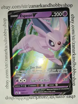 Pokemon Espeon V SWSH201 Black Star Promo NM - Image 2