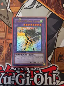 YUGIOH ELEMENTAL HERO GREAT TORNADO LC02-EN010 ULTRA LIMITED ED NM - Image 1