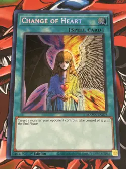 Yugioh Change of Heart MAMA - EN078 Secret Pharaohs Rare Near Mint - Image 1