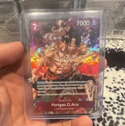One Piece CCG Portgas.D.Ace OP02-013 Paramount War Alt Art Foil SR 7000 - Image 1