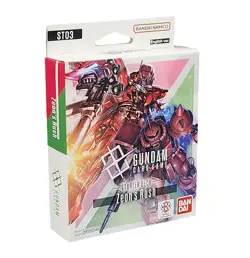 Gundam Card Game English - Starter Deck ST03 Zeon's Rush DECK ONLY - OPENED NM - Image 1