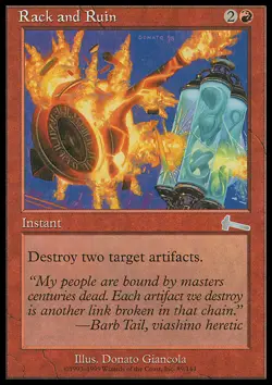MTG RACK AND RUIN POOR- ROVINA E SFACELO - UL - MAGIC - Image 1