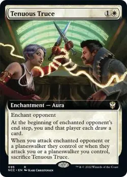 Tenuous Truce EXTENDED - 095 - Rare - Streets of New Capenna NNC MTG - Image 1