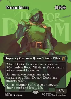 Doctor Doom Marvel Super Heroes (Borderless Foil) Playtest Card - Image 1