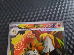 Mega Camerupt ex Ultra Rare Holo Mega Evolution MEG 156/132 Pokemon TCG Card - Image 2