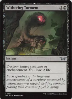 Withering Torment U Duskmourn: House of Horror 124 NM MTG - Image 1
