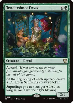 MTG Secrets of Strixhaven Commander - Tendershoot Dryad - Image 1