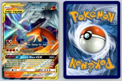 Reshiram & Charizard GX 20/214 Holo GX Rare Unbroken Bonds Pokemon Near Mint - Image 3