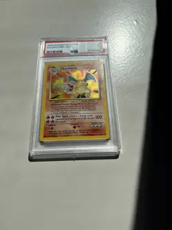 PSA 3 Charizard Holo Base Set Unlimited Pokemon 1999 - Image 4